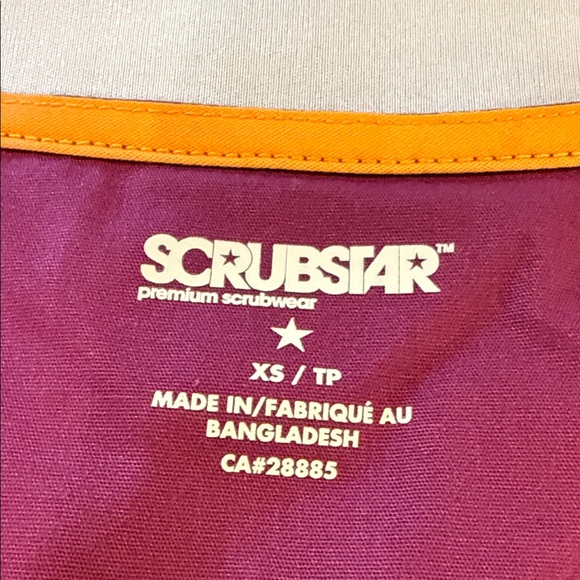 Scrubstar Scrubs Top Women's Purple Size XS - Picture 8 of 14